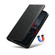 iPhone 16 Suteni J02 Oil Wax Wallet Leather Phone Case - Black