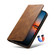 iPhone 16 Suteni J02 Oil Wax Wallet Leather Phone Case - Brown