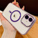 iPhone 16 Transparent MagSafe Phone Case with Lens Film - Purple