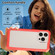 iPhone 16 Transparent Matte TPU Hybrid PC 3-in-1 Phone Case - Orange
