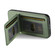 iPhone 16 Twill Fabric Leather Vertical Flip RFID Card Bag Phone Case - Green