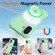 iPhone 16 Wave Texture MagSafe Magnetic Liquid Silicone Phone Case - Green