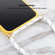 iPhone 16 Wheat Straw TPU Shockproof Phone Case with Neck Lanyard - Yellow