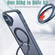 iPhone 16 Wing Series MagSafe Magnetic Ring Holder Phone Case - Blue
