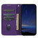 iPhone 16 Woven Texture Stitching Magnetic Leather Phone Case - Purple