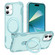 iPhone 16 Yingcai Gears MagSafe Holder Shockproof Phone Case - Blue