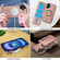 iPhone 16 Zipper Wallet Split MagSafe Leather Back Phone Case - Rose Gold