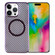 iPhone 16 Pro Max 6D Plated Carbon Fiber Clear Magsafe PC Phone Case - Aurora Purple