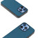 iPhone 16 Pro Max ABEEL Genuine Leather Litchi Texture Phone Case - Blue