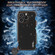 iPhone 16 Pro Max AZNS Electroplated Edge Carbon Fiber Texture Phone Case - Blue