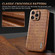 iPhone 16 Pro Max AZNS Electroplated Frame Crocodile Texture Full Coverage Phone Case - Blue
