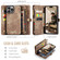 iPhone 16 Pro Max CaseMe 008 Detachable Multifunctional Leather Phone Case - Brown