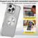 iPhone 16 Pro Max CD Texture 360 Degree Rotating Holder MagSafe Phone Case - Blue