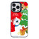 iPhone 16 Pro Max Christmas Series PC Full Coverage Pattern Phone Case - CK033 Black