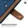 iPhone 16 Pro Max Color Stitching Skin Feel Leather RFID Blocking Phone Case - Blue