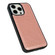 iPhone 16 Pro Max Cowhide Texture Back Cover Phone Case - Rose Gold