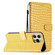 iPhone 16 Pro Max Crocodile Texture Horizontal Flip Leather Phone Case - Yellow
