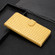iPhone 16 Pro Max Crocodile Texture Horizontal Flip Leather Phone Case - Yellow