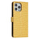 iPhone 16 Pro Max Crocodile Texture Horizontal Flip Leather Phone Case - Yellow
