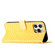 iPhone 16 Pro Max Crocodile Texture Horizontal Flip Leather Phone Case - Yellow