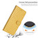 iPhone 16 Pro Max Crocodile Texture Horizontal Flip Leather Phone Case - Yellow