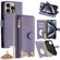 iPhone 16 Pro Max Crossbody Chain Fishtail Litchi Leather Phone Case - Purple