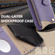 iPhone 16 Pro Max Crossbody Chain Fishtail Litchi Leather Phone Case - Purple