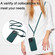 iPhone 16 Pro Max Crossbody Dual-Buckle Wallet Back Leather Phone Case - Green