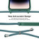 iPhone 16 Pro Max Crossbody Lanyard Liquid Silicone Case - Emerald Green