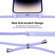 iPhone 16 Pro Max Crossbody Lanyard Liquid Silicone Case - Light Purple
