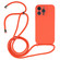 iPhone 16 Pro Max Crossbody Lanyard Liquid Silicone Case - Orange