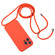 iPhone 16 Pro Max Crossbody Lanyard Liquid Silicone Case - Orange