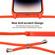 iPhone 16 Pro Max Crossbody Lanyard Liquid Silicone Case - Orange