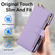 iPhone 16 Pro Max Crossbody Ring Multifunctional Wallet Leather Phone Case - Purple