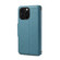 iPhone 16 Pro Max Denior Cowhide Texture Wallet Style Leather Phone Case - Blue