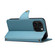iPhone 16 Pro Max Denior Cowhide Texture Wallet Style Leather Phone Case - Blue