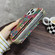 iPhone 16 Pro Max Denior D24 Paint MagSafe Card Slot Phone Case - Green Sunflower