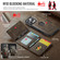 iPhone 16 Pro Max DG.MING M5 Series Zip RFID Multi Card Detachable Leather Phone Case - Coffee