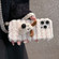 iPhone 16 Pro Max Doll Plush PU Hybrid PC Phone Case - Brown