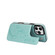 iPhone 16 Pro Max Double Buckle Butterfly Embossing PU Phone Case - Green