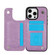 iPhone 16 Pro Max Double Buckle Butterfly Embossing PU Phone Case - Purple