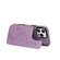 iPhone 16 Pro Max Double Buckle Butterfly Embossing PU Phone Case - Purple