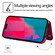 iPhone 16 Pro Max Double Buckle Crazy Horse Texture PU Phone Case - Rose Red