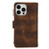 iPhone 16 Pro Max Dream 9-Card Zipper Wallet RFID Leather Phone Case with Lanyard - Brown