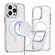 iPhone 16 Pro Max Dual-Color Clear Acrylic Hybrid TPU MagSafe Phone Case - Transparent