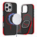 iPhone 16 Pro Max Dual-Color Skin Feel MagSafe Phone Case - Black Red