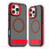 iPhone 16 Pro Max Dual-Color Skin Feel Magsafe Phone Case with Holder - Red