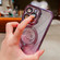 iPhone 16 Pro Max Dual-Love Leaves Gradient Glitter Bracelets Magsafe TPU Phone Case - Gold