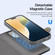 iPhone 16 Pro Max DUX DUCIS Lawa Series 2 in 1 Wallet Zipper Detachable MagSafe Phone Case with Lanyard - Grey