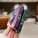 iPhone 16 Pro Max Electroplated Holder Gradient Glitter MagSafe Phone Case - Silver